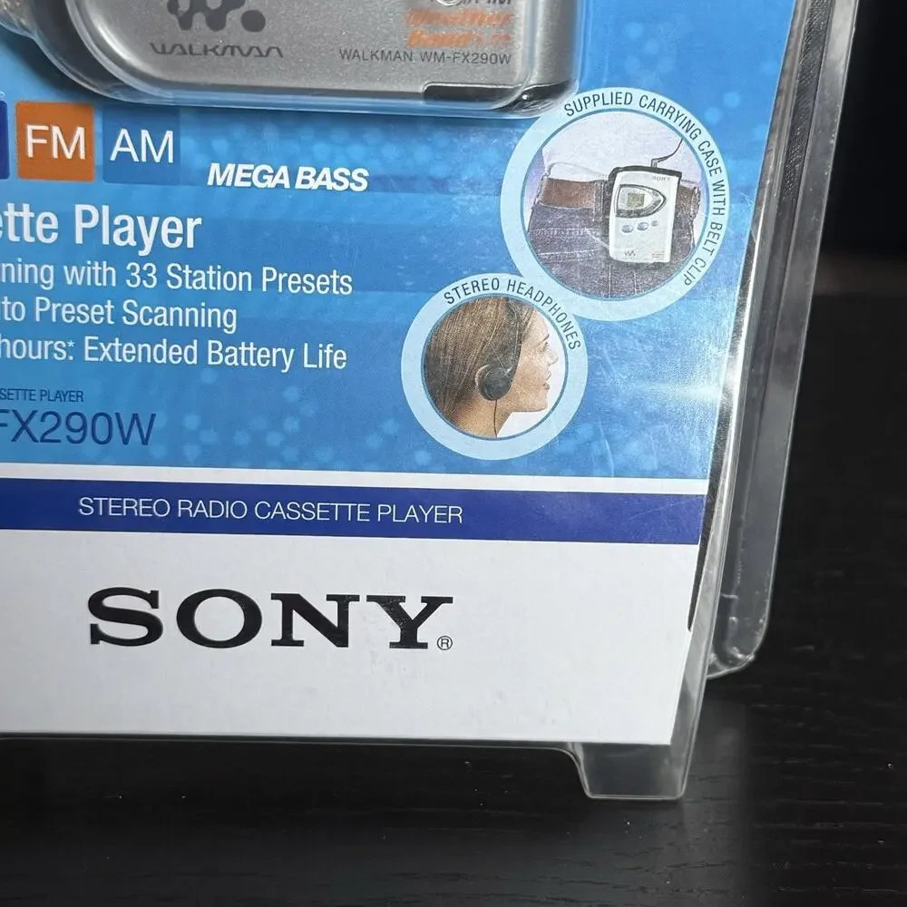 Sony Walkman WM-FX290W NEW SEALED Weather Band AM/FM Radio Cassette Tape Player